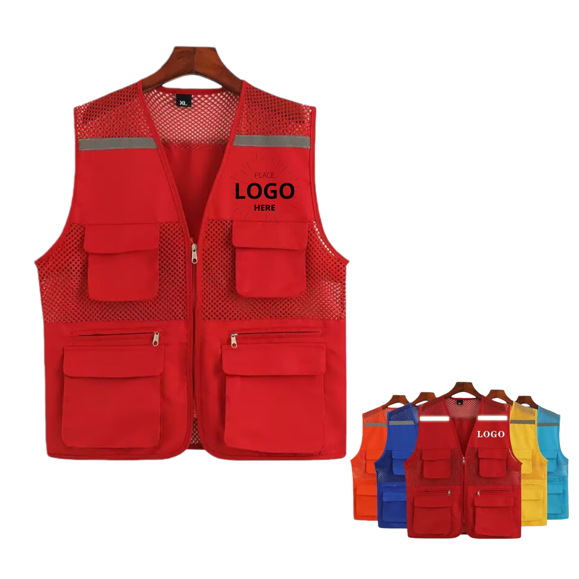 Multi-Pocket Reflective Vest 1