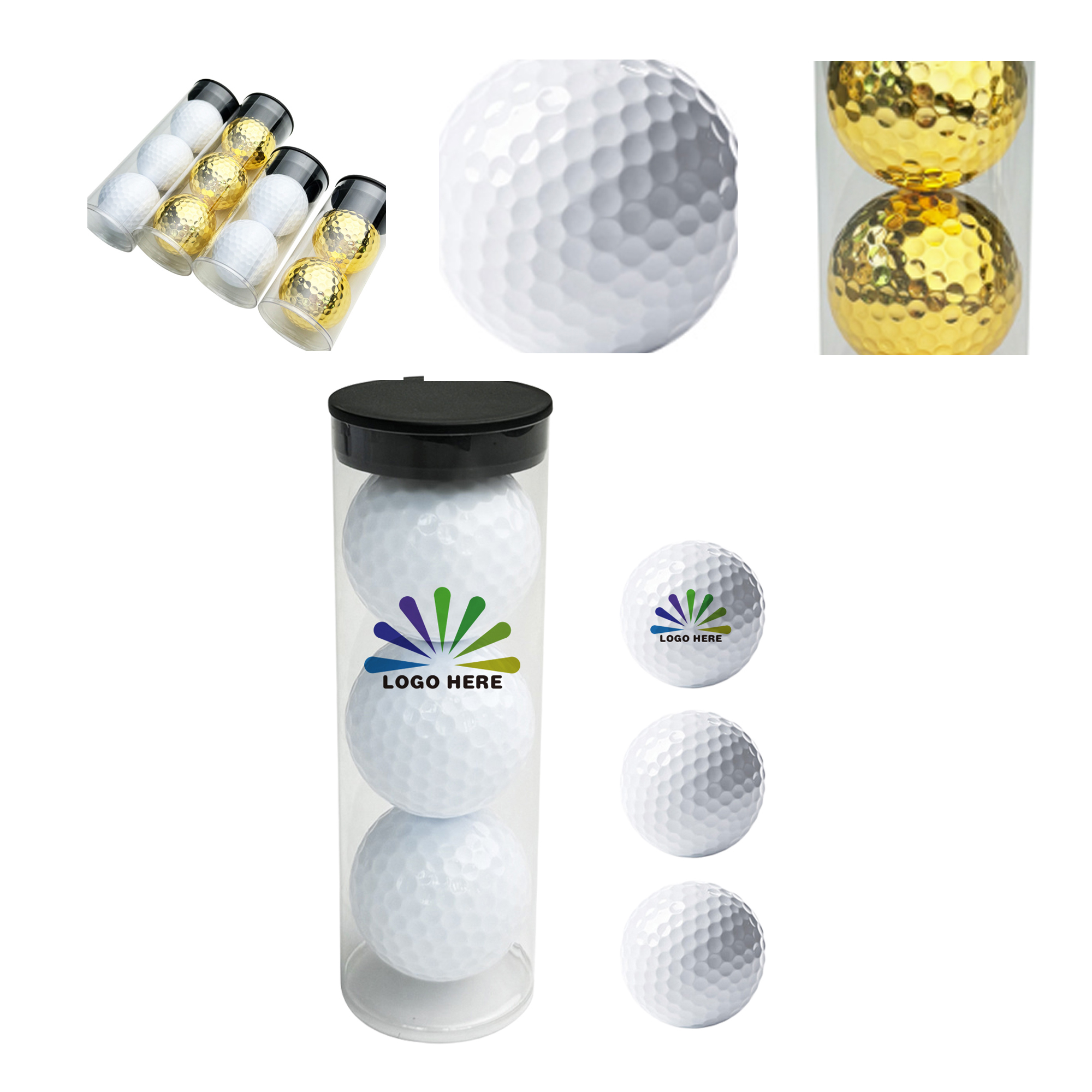 MOQ50 Custom Golf Ball Gift Set with Logo Personalization 2