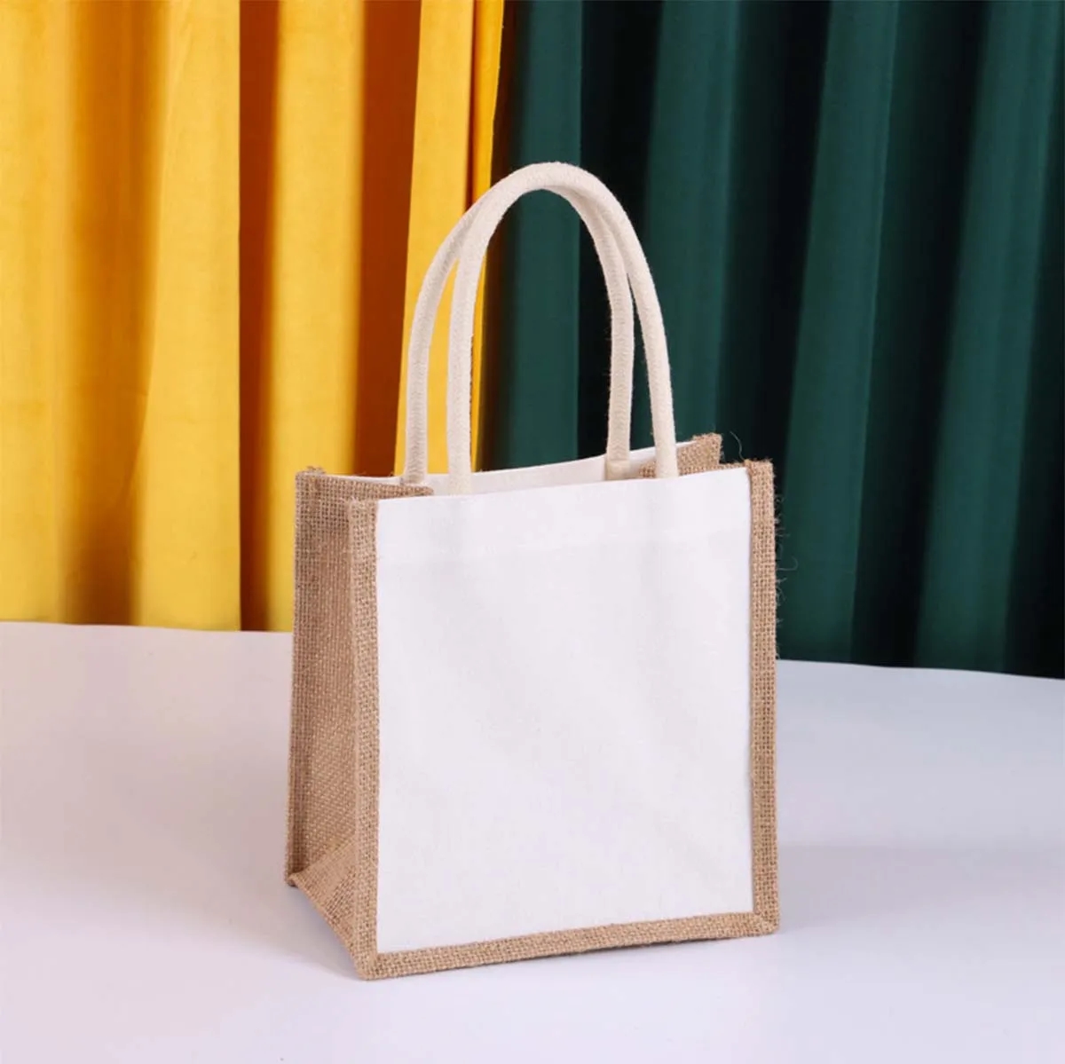 Customizable Size Travel Jute Tote Bags 5