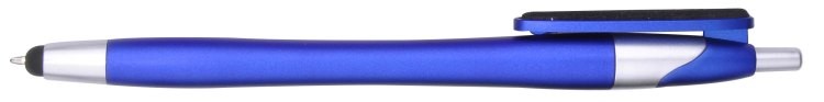 Ballpoint Pen & Stylus with Fiber Cloth Clip Cleaner – Colorful Barrel & Chrome Accents 2