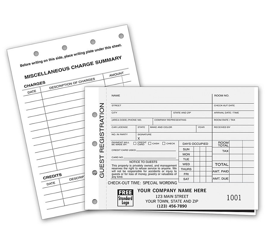 Guest Registration Cards 1