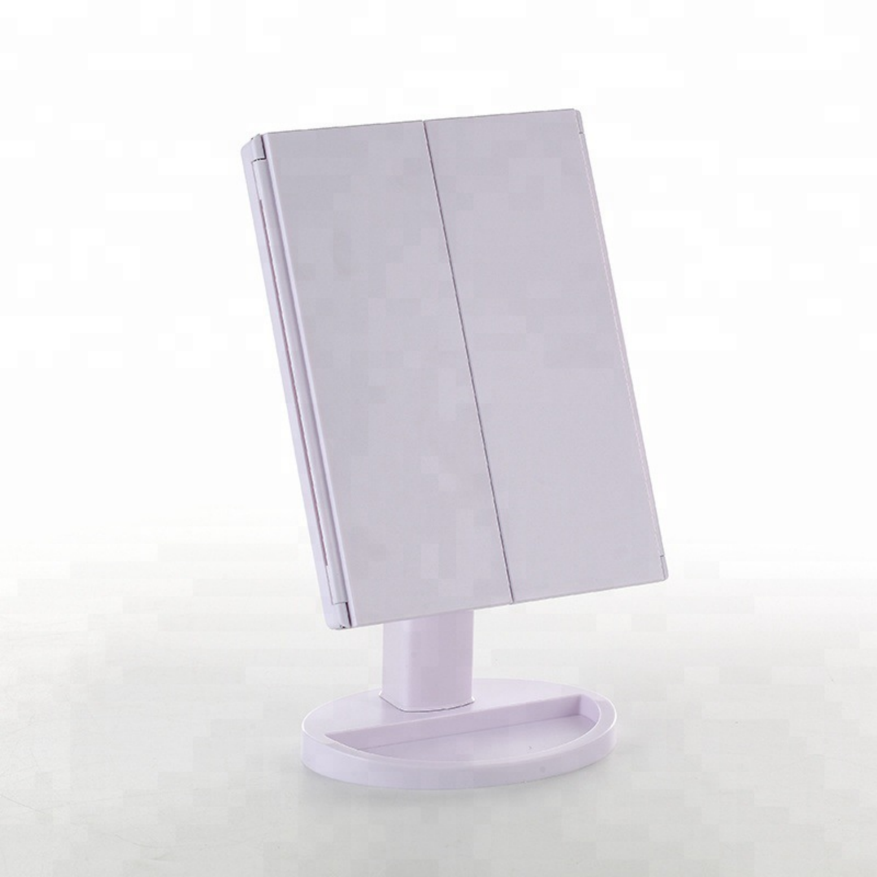 Tri-Fold Lighted Vanity Make Up Mirror Touch Screen 3X/2X/1X 5