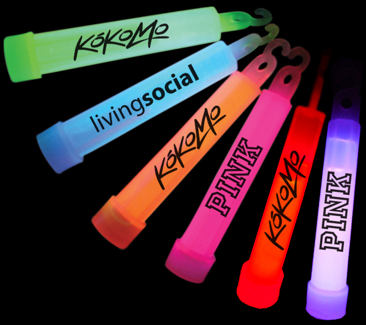 6" Glow Stick With Lanyard - Light Up 2