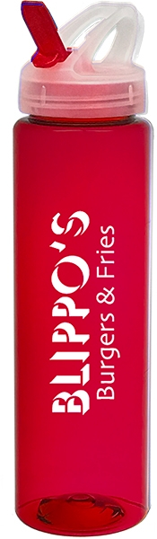 32 oz PET Sports Water Bottle with Flip Top Lid 2