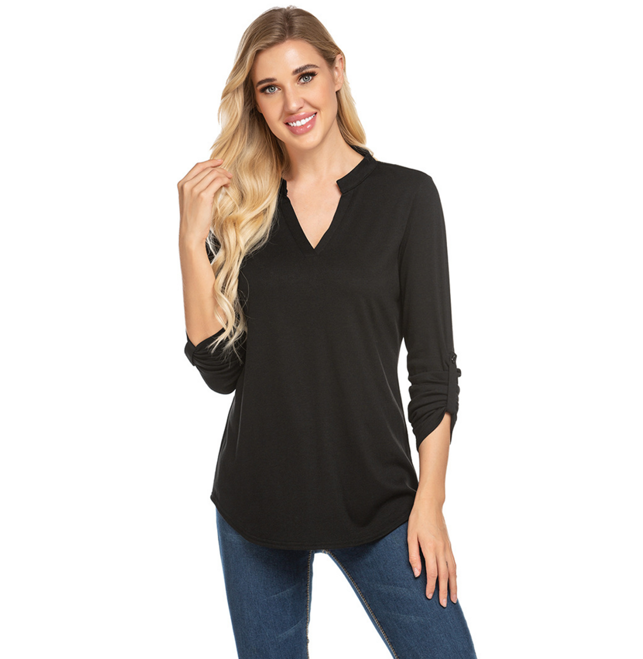 Women'S Long Sleeve Basic Bottoming Shirt 3