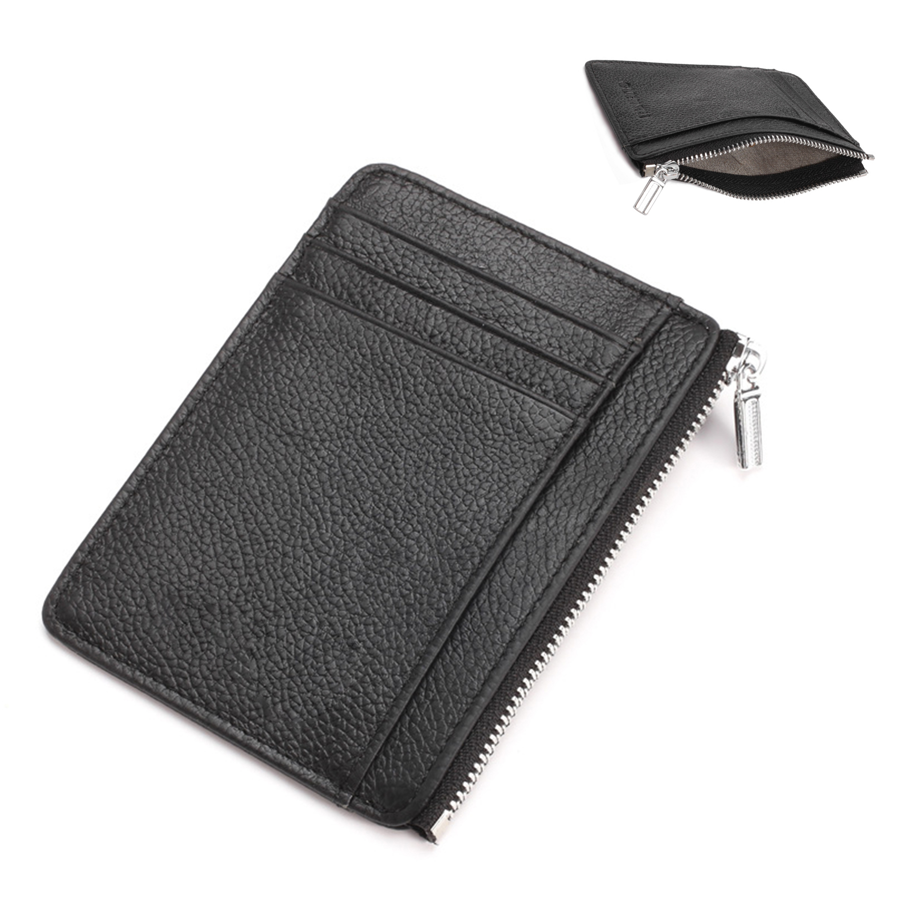 genuine Leather RFID anti magnetic multifunctional card bag 4