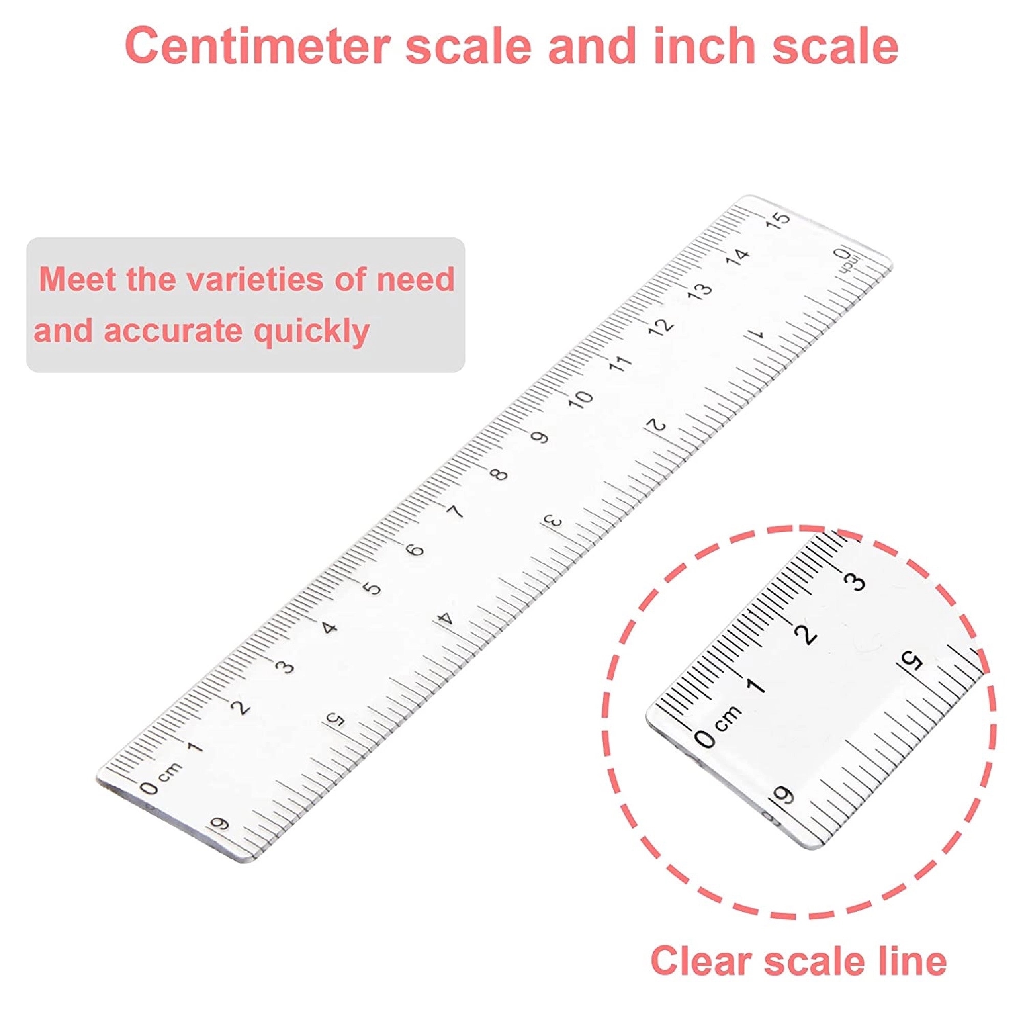 Plastic Ruler MOQ 50PCS 3