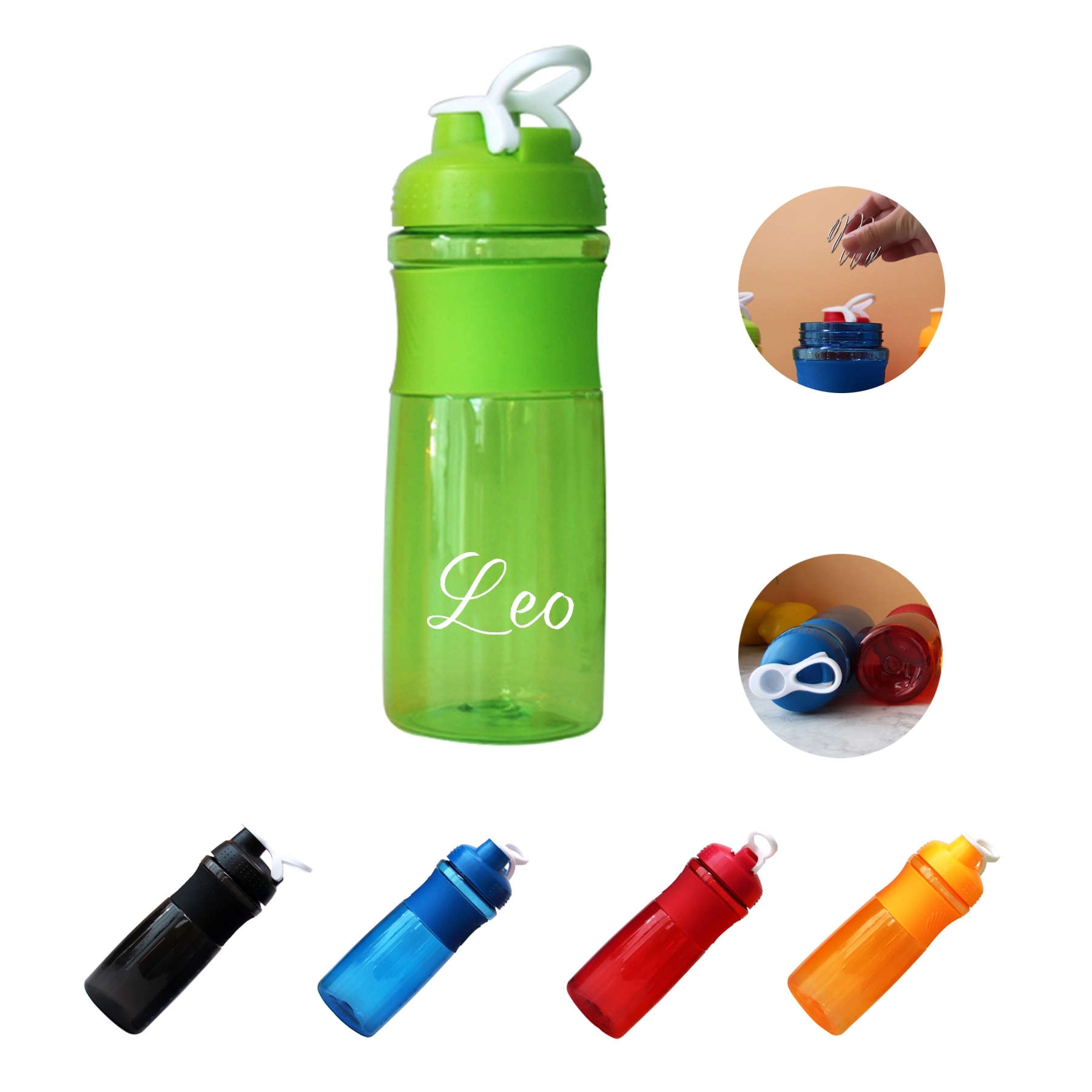 26oz Portable Plastic Sports Shaker Bottle 5