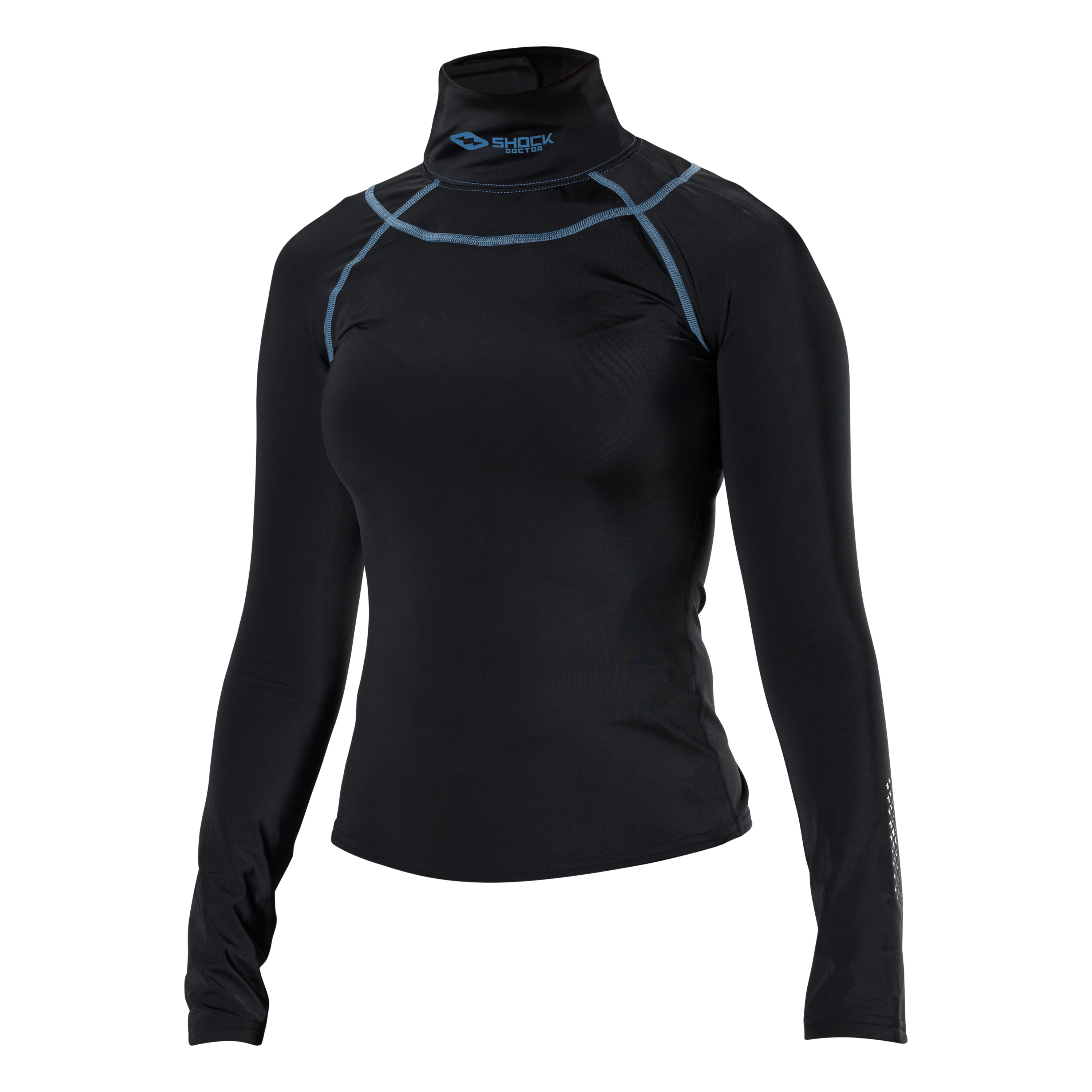 Girl's Ultra Comp Neckguard Hockey Shirt LS 2