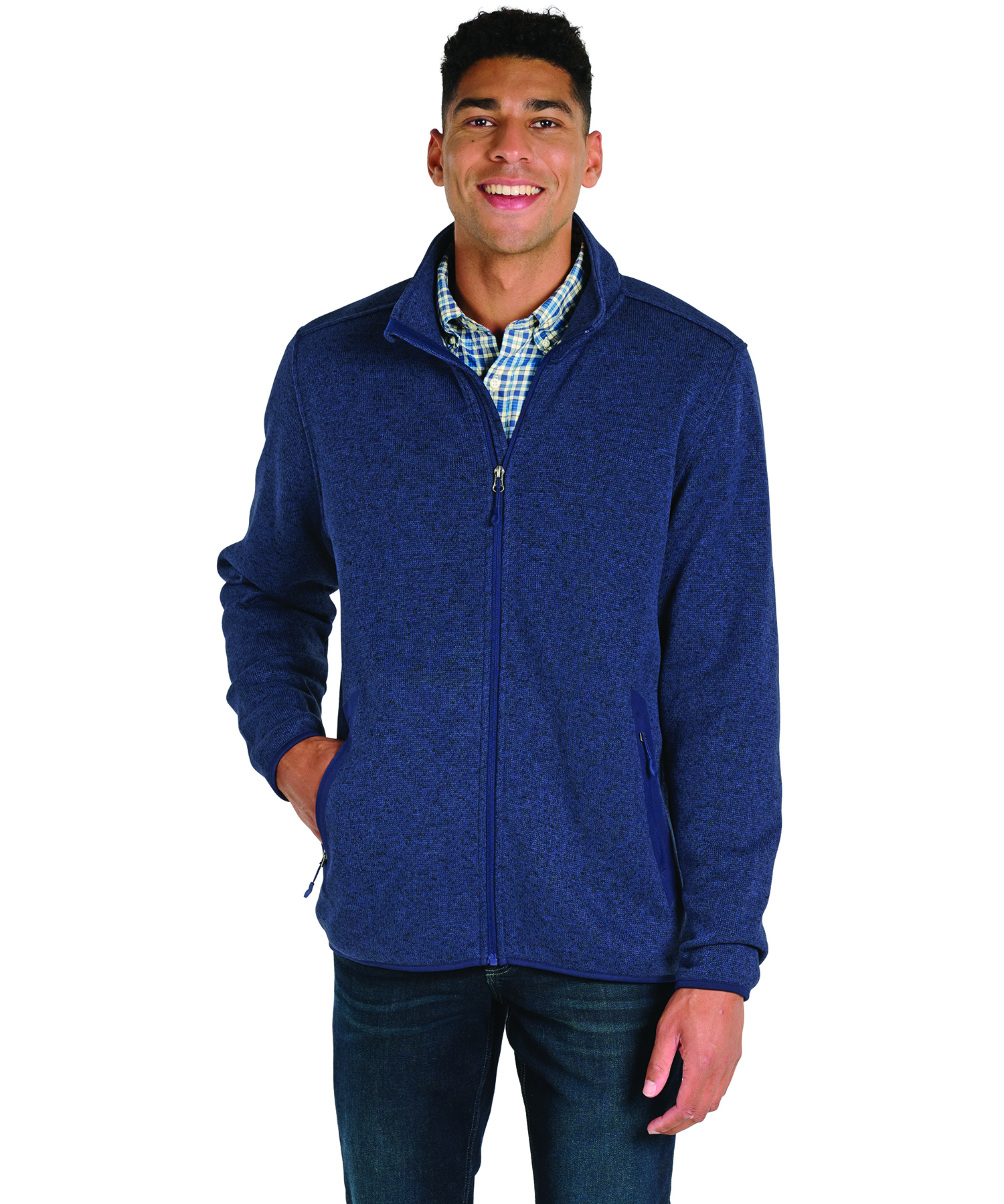 Men's Heathered Fleece Jacket 40