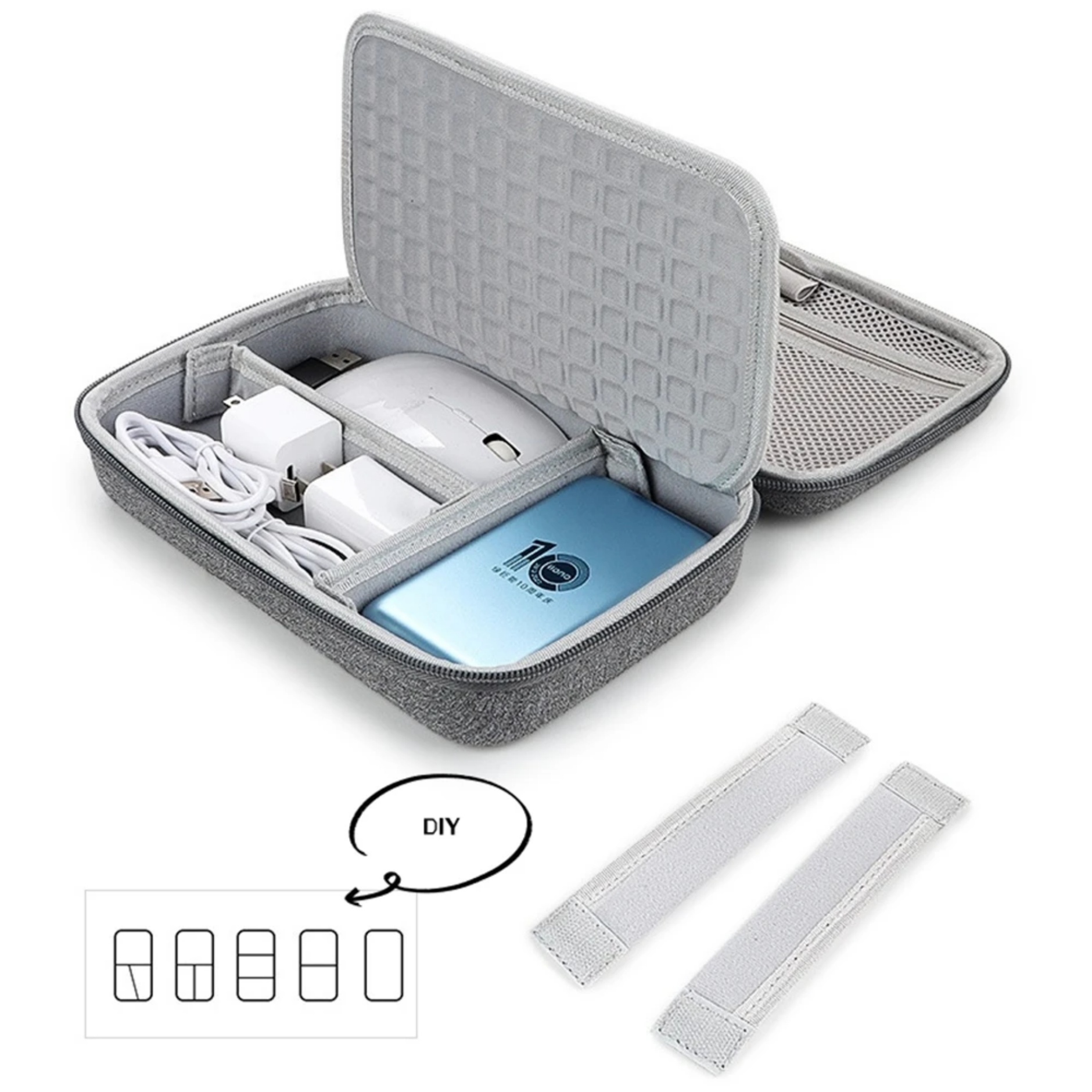 Hard Electronic Organizer Travel Cable Accessories Bag 5