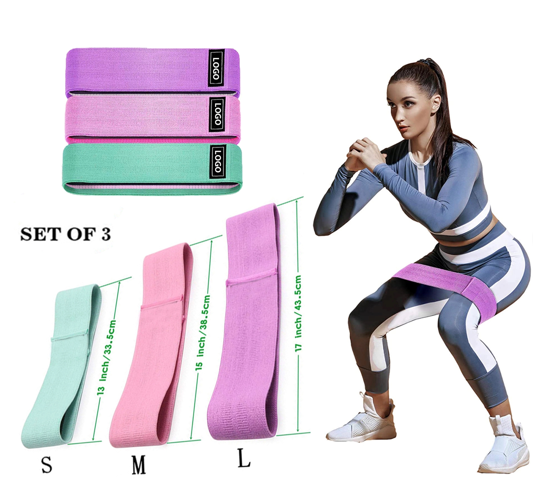 3pcs Leg Resistance Exercise Band 1