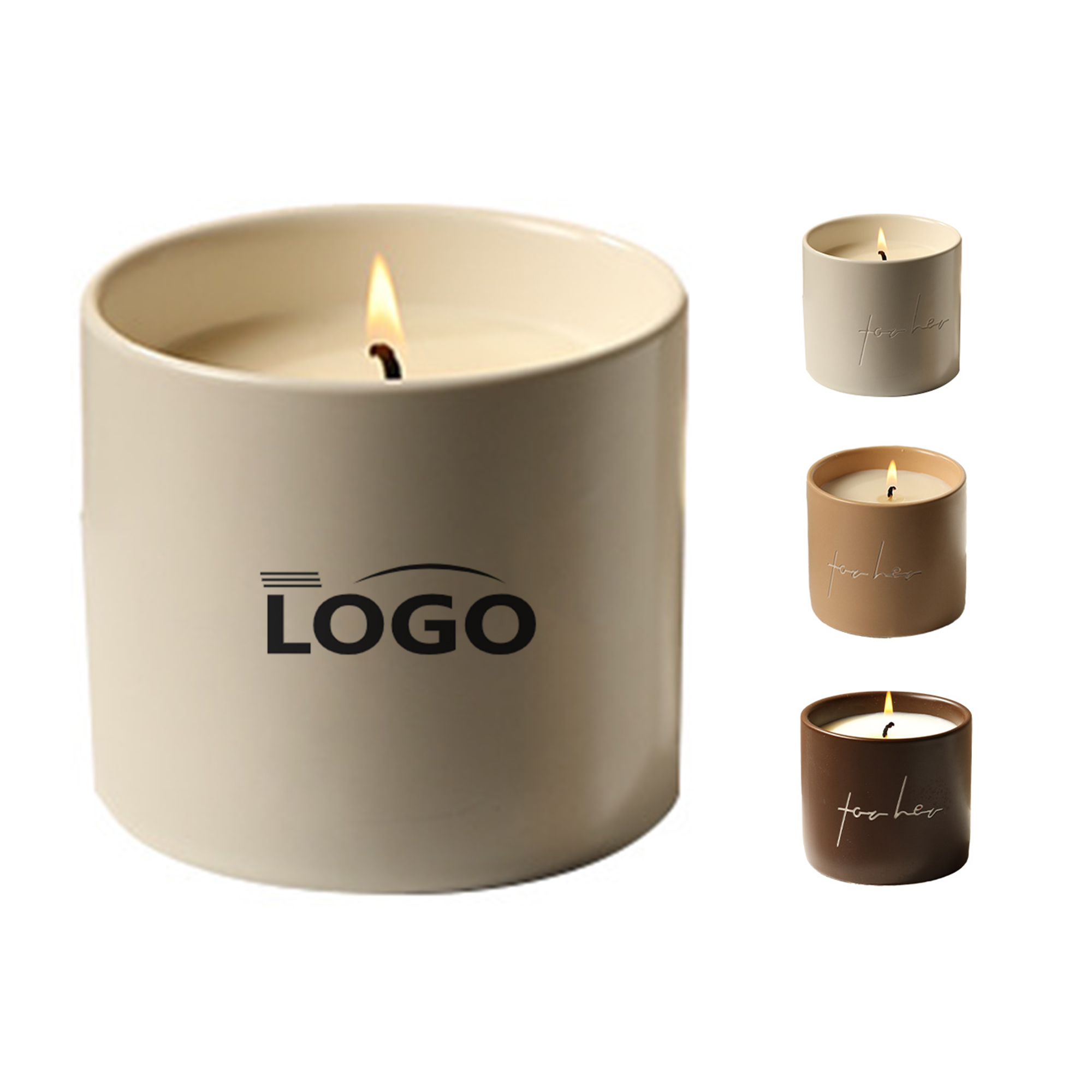 Ceramic Soy Wax Scented Candle 2