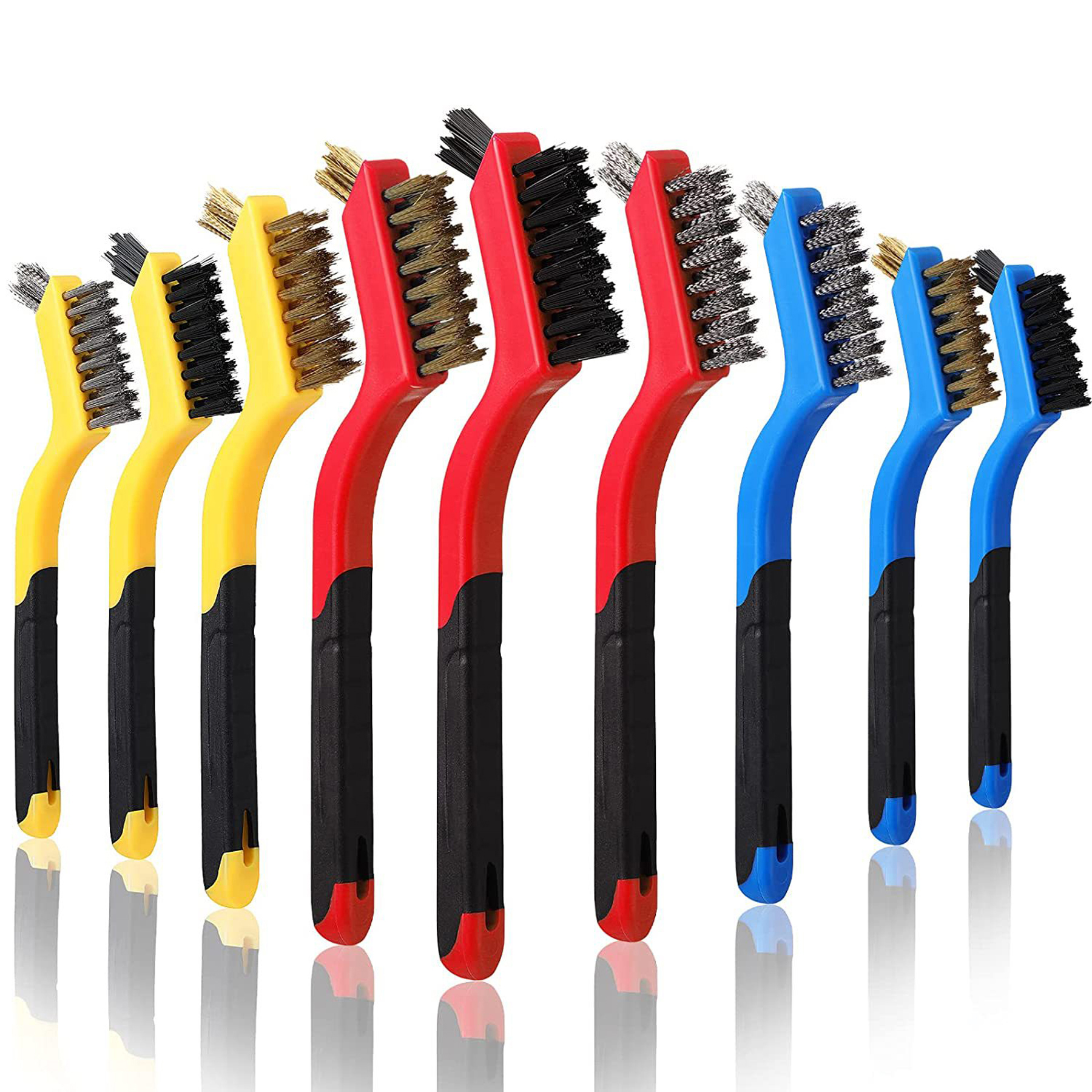 Heavy-Duty Wire Brush Set - 3 Pack for Deep Cleaning 1