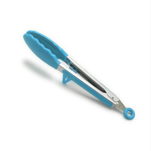 Stainless Steel Silicone BBQ and Kitchen Tongs 2