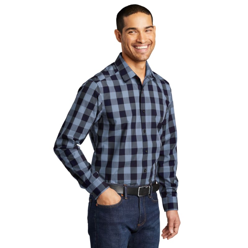 Port Authority Everyday Plaid Shirt. 4