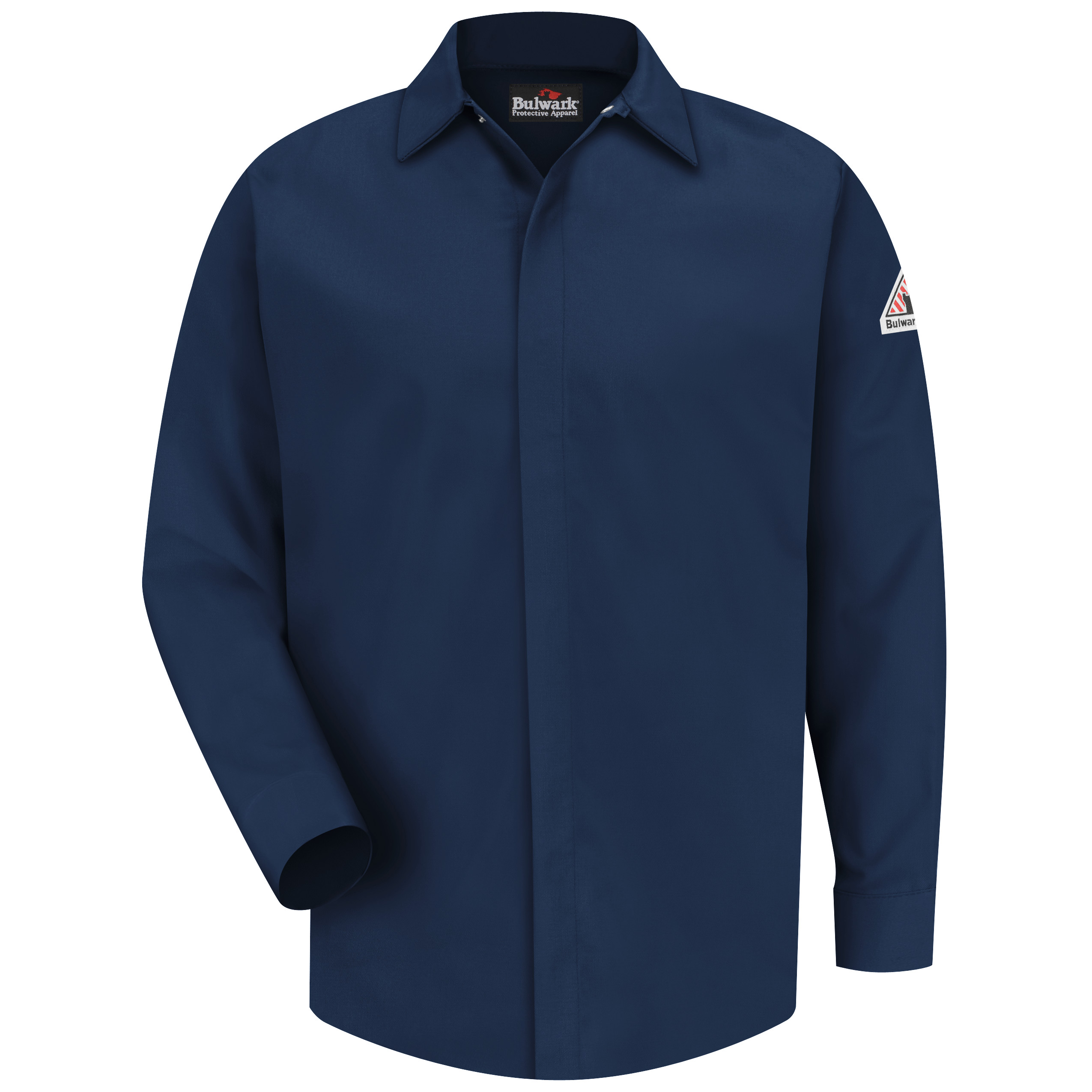 Bulwark® Men's Midweight FR Pocketless Concealed-Gripper Work Shirt 2
