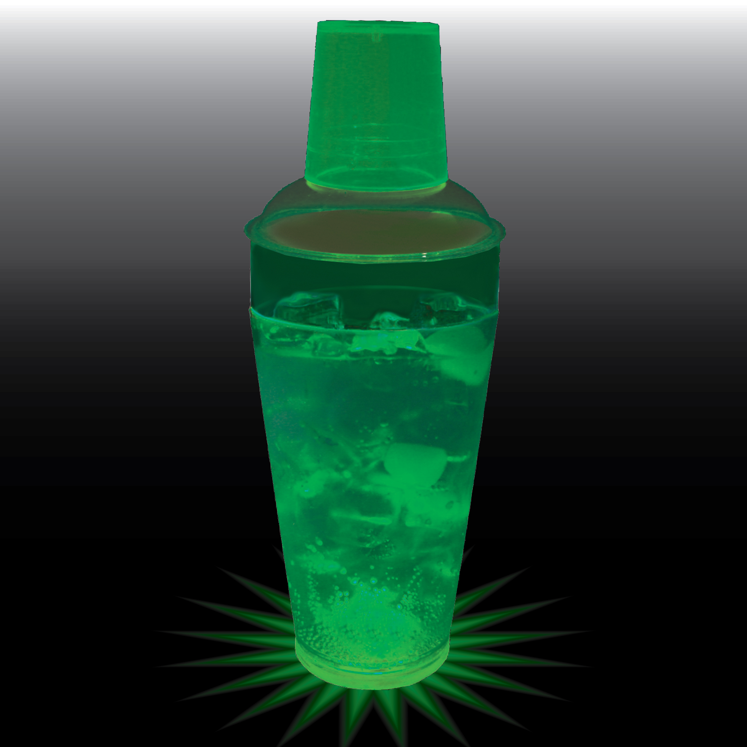 20oz Single Light 3 Piece Plastic Cocktail Shaker 4