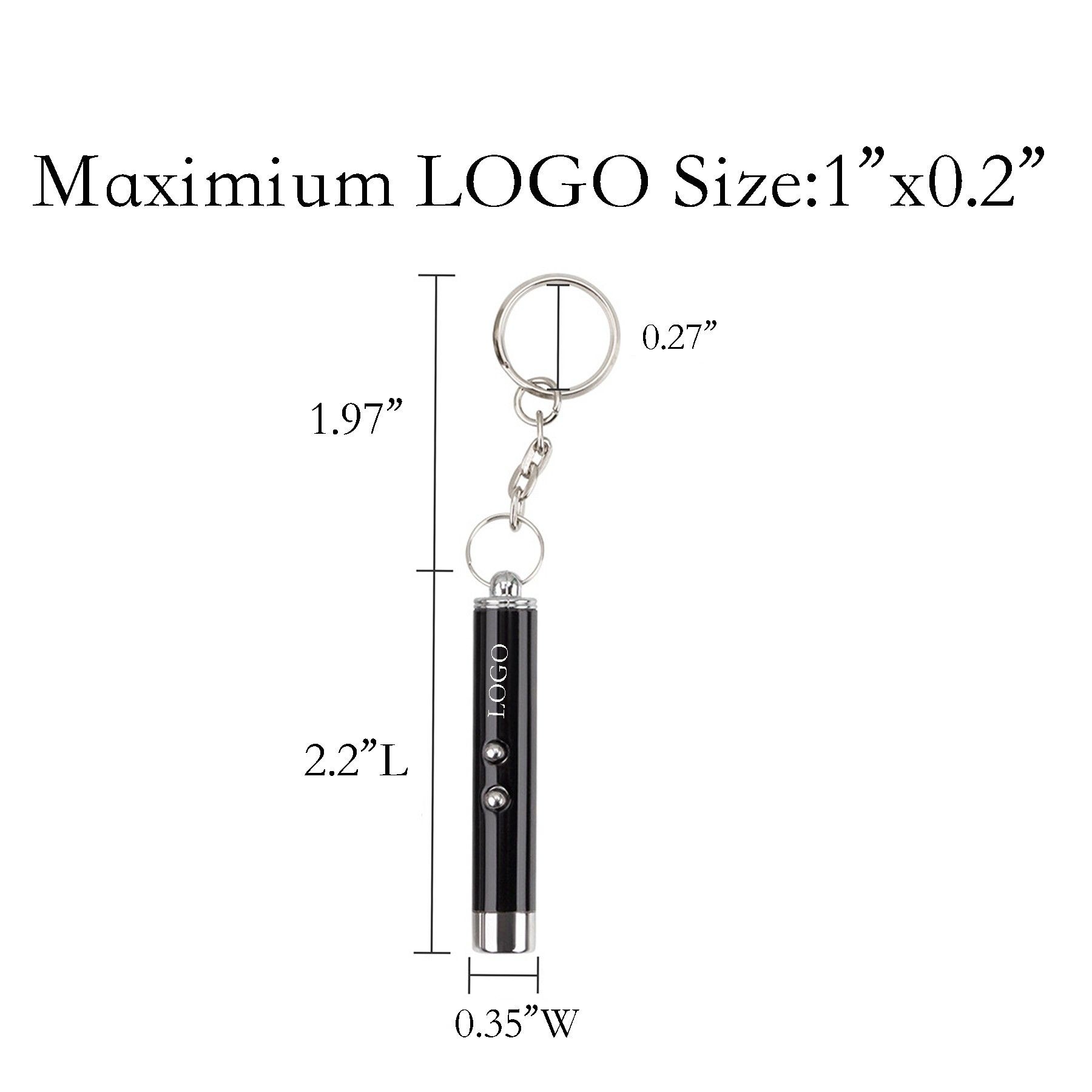 Mini Red Laser Pointer Pet Toy w/Keychain 2
