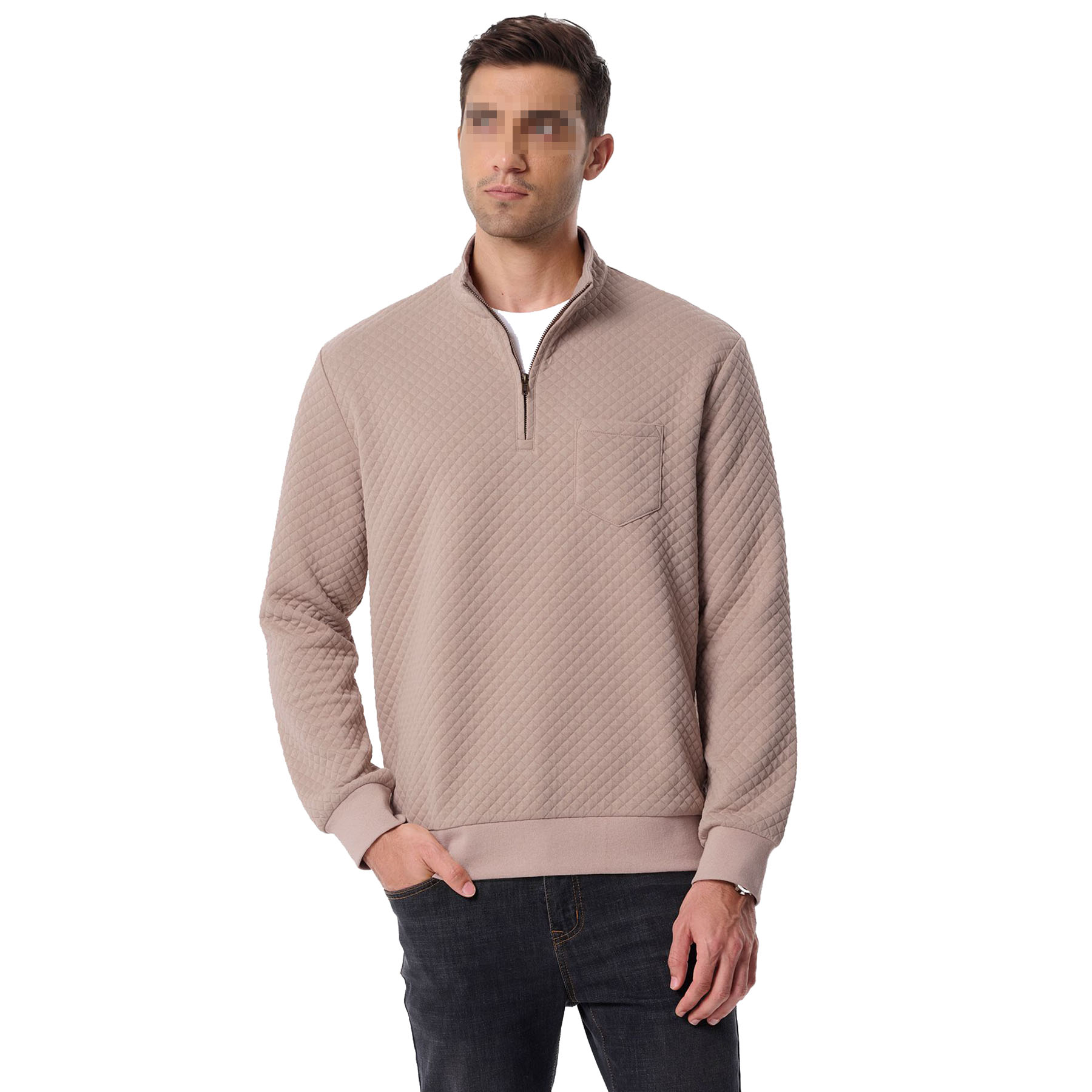 Men's Quarter Zip Sweatshirt, custom hoodie or sweatshirt with logo imprint 8