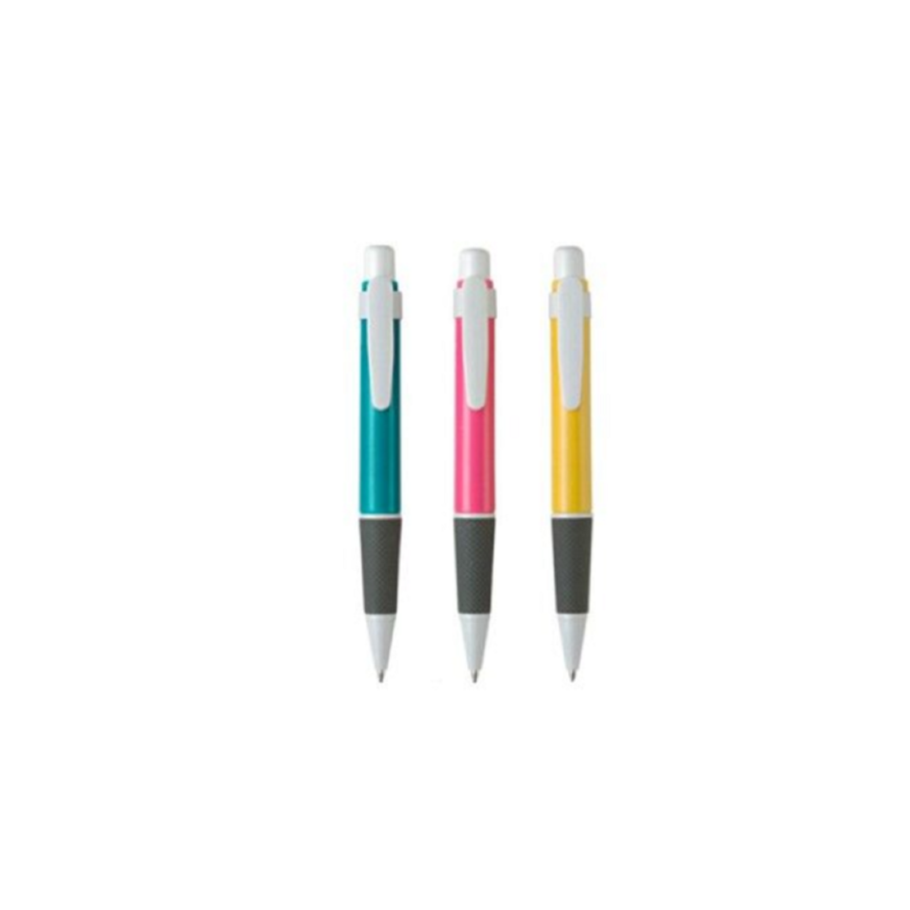 Classic plastic ballpoint pen with silicone grip 3