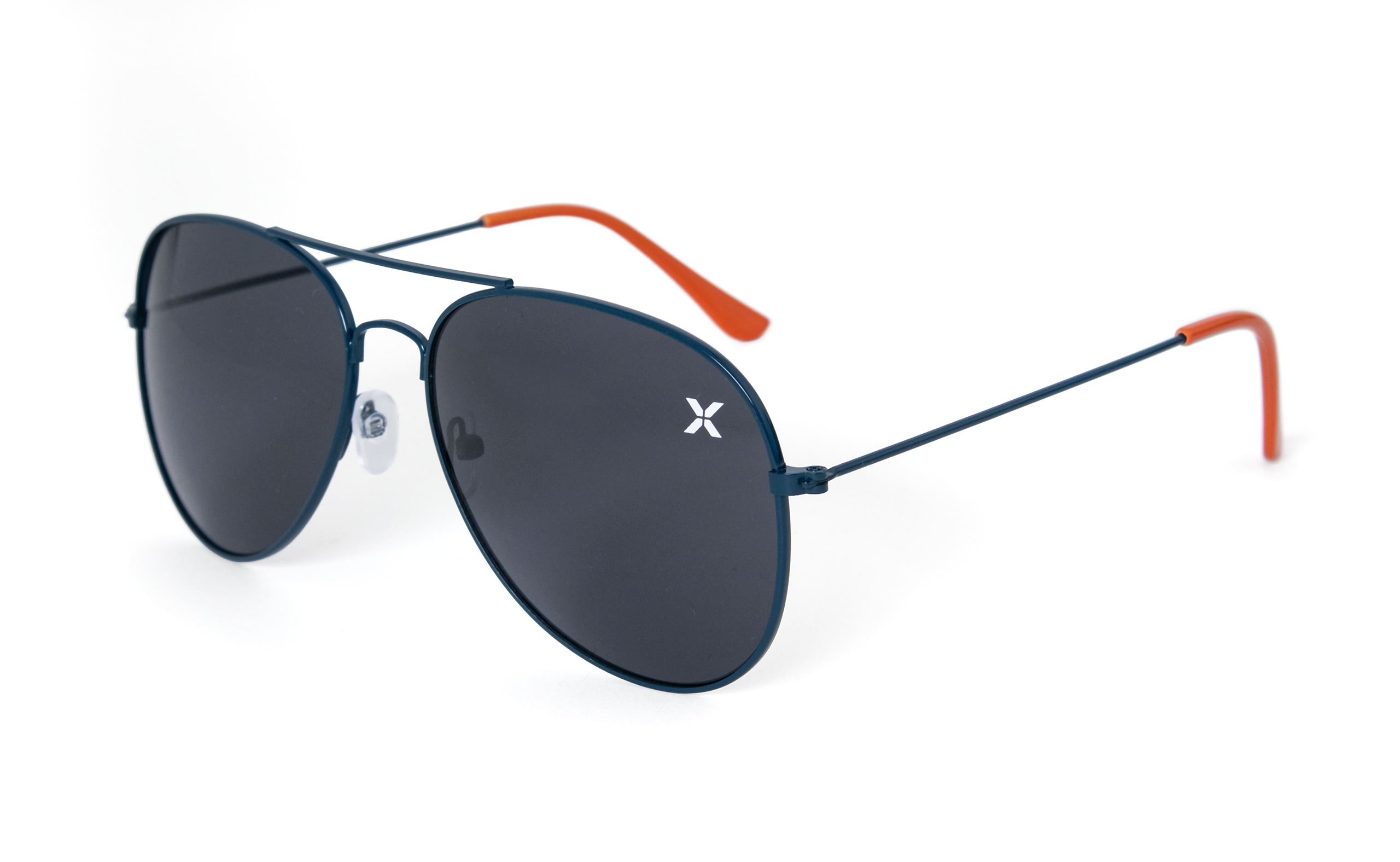 Solid Color Frame with PMS Ear Pieces Aviator Sunglasses 1