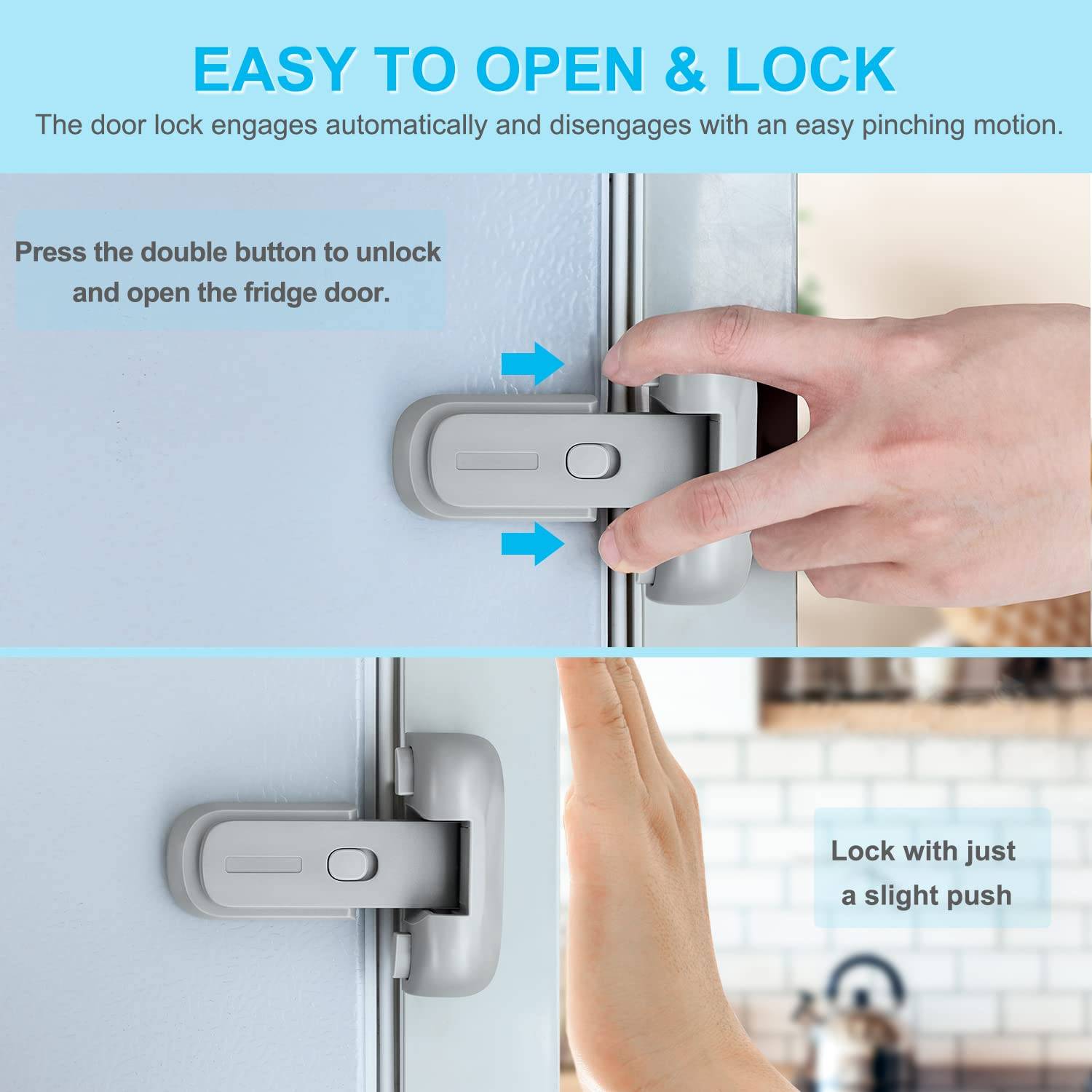 Fridge Freezer Door Lock for Kids 3