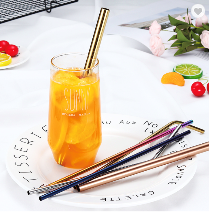 Reusable stainless steel drinking straw 2