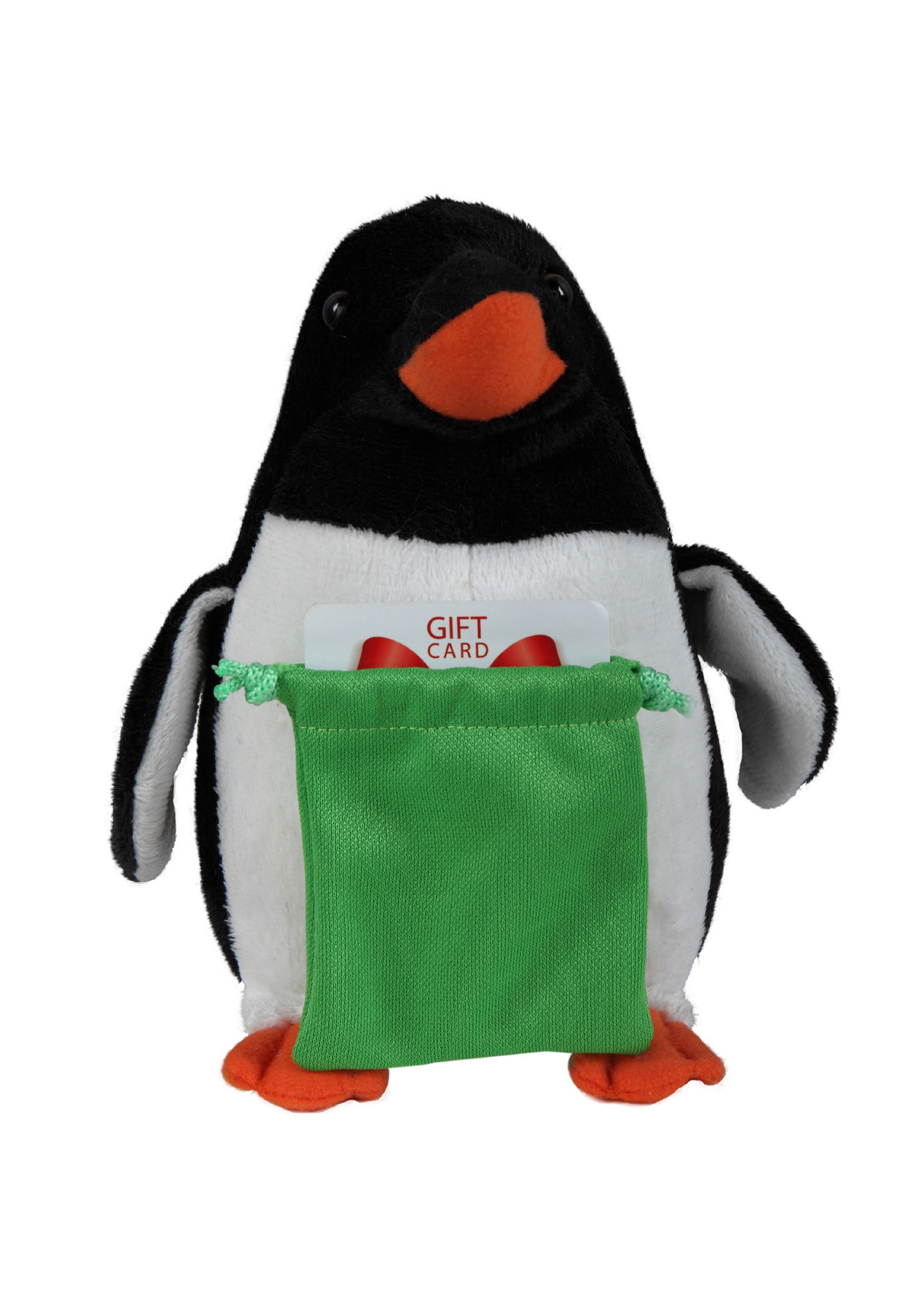 soft plush Penguin with gift card sack 2