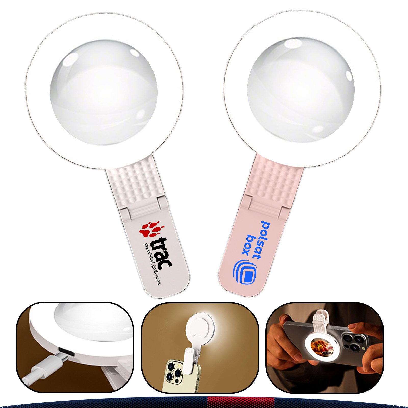 Glintor Clip-On Mirror Selfie Ring Light 2
