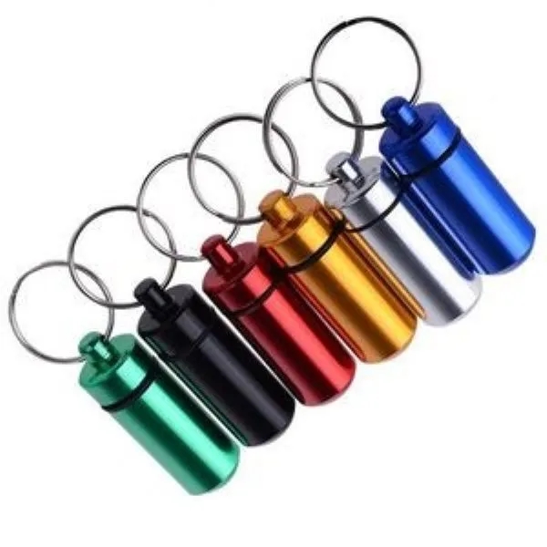 Aluminum Pill Case Keychain 2