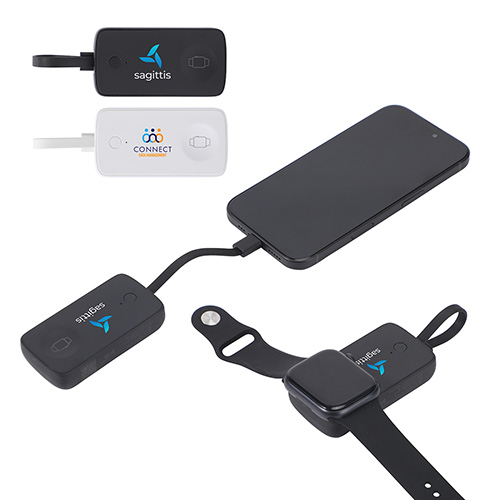 Baron 2000mAh Power Bank with Watch Charger & Built-In Cable 20