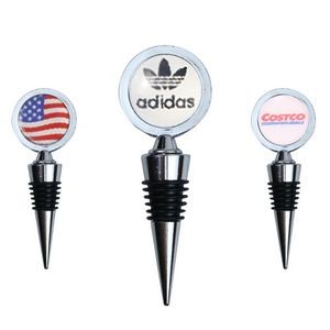Elegant Wide Rim Round Medal Wine Stopper Cork 6