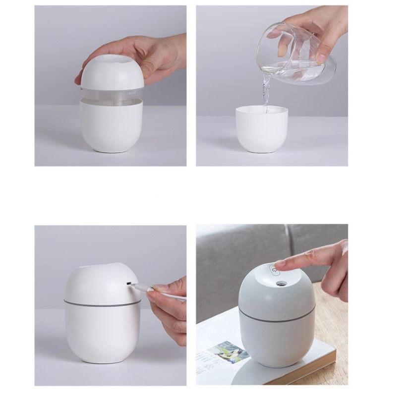 Custom Desktop Humidifier with Mini Fan+led Night Light 4