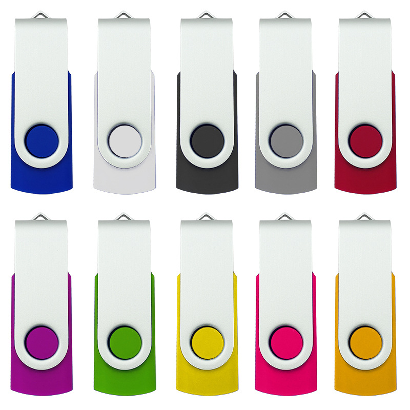 Rotating Customizable Logo Metal USB Drive 5