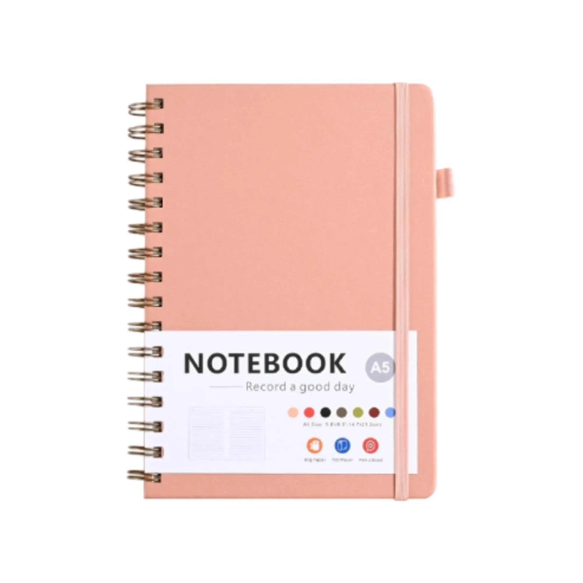 A5 Spiral - Bound Notebook Colorful Covers for Daily Use 2