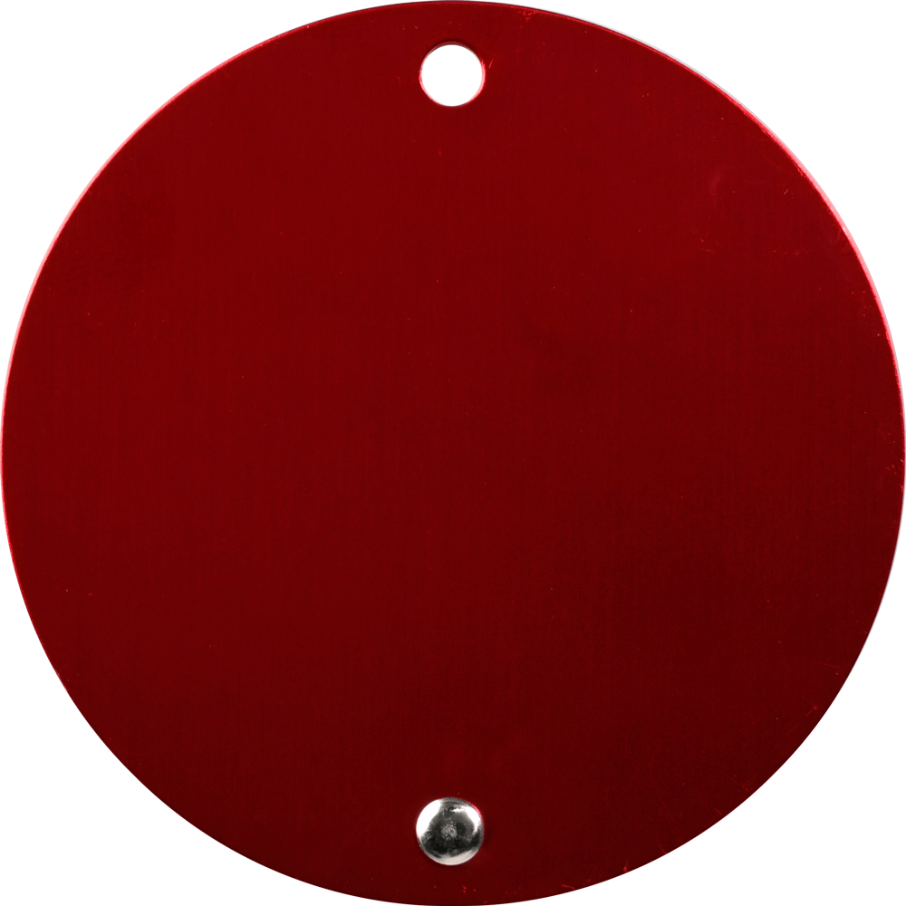 Texture Tone® Aluminum Round Luggage Tag 6