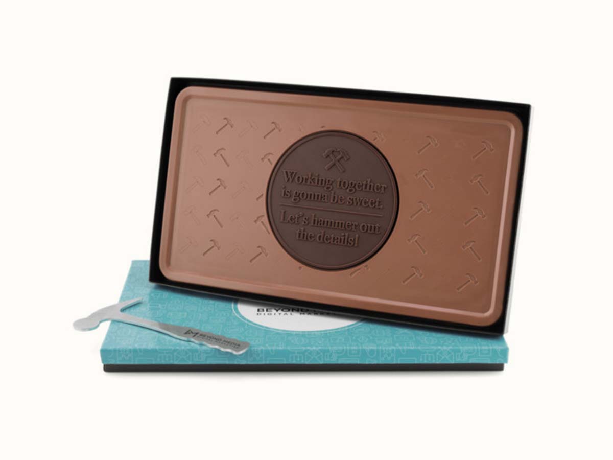 Epic 1lb. Engraved Combo Chocolate Bar with Classic Custom Packaging 4