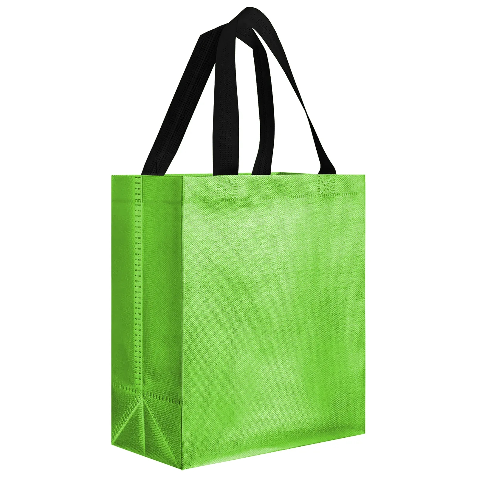 Gift Bags Shopping Glossy Reusable Grocery Tote with Handles 2