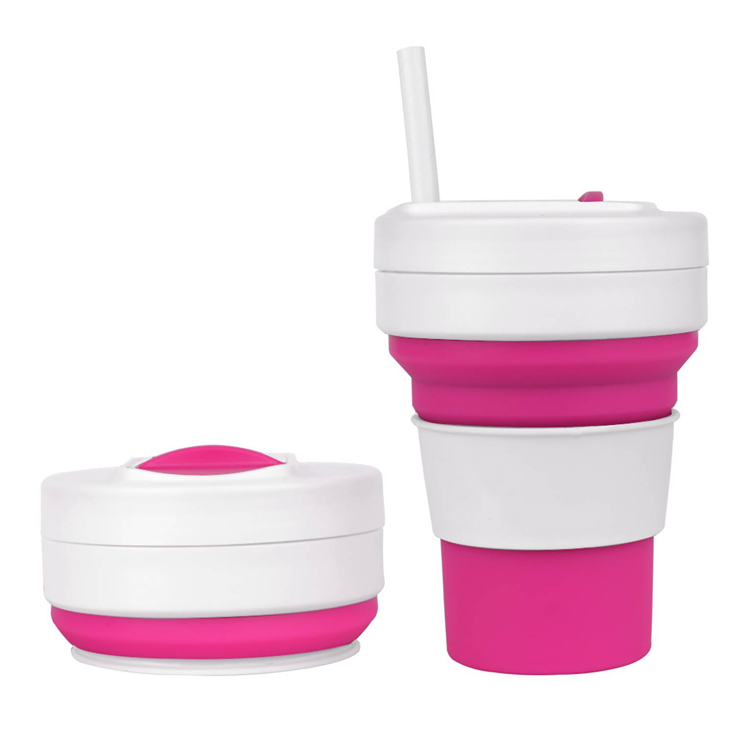 11 Oz Folding Travel Mug W/ Straw 8