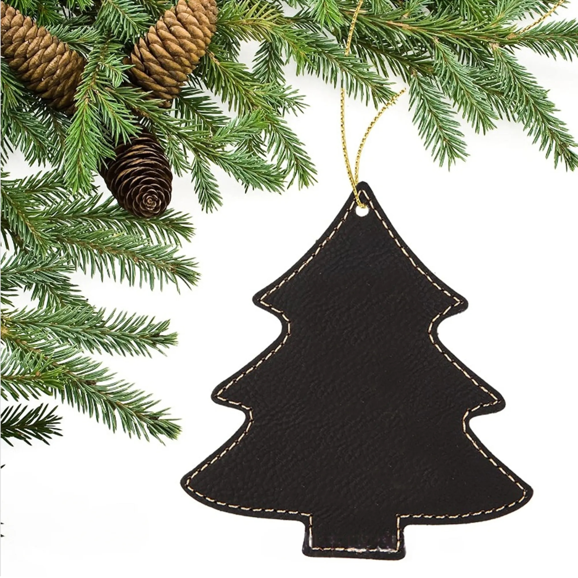 Leatherette Tree Ornaments 2