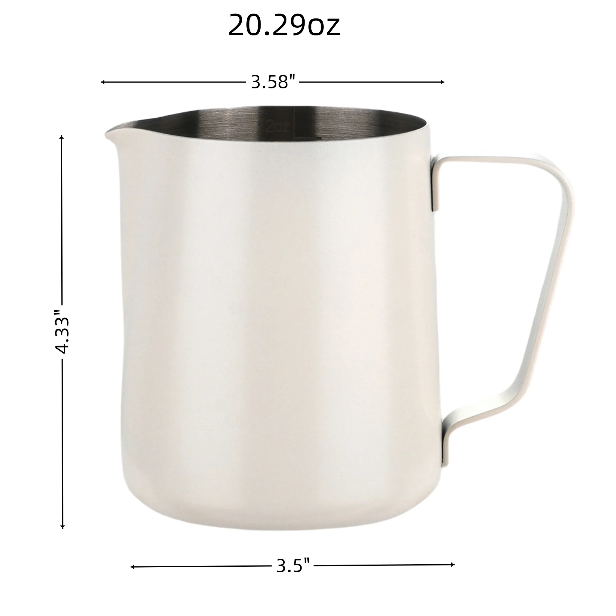 Stainless Steel Coffee Milk Frothing Pitcher Jug 6