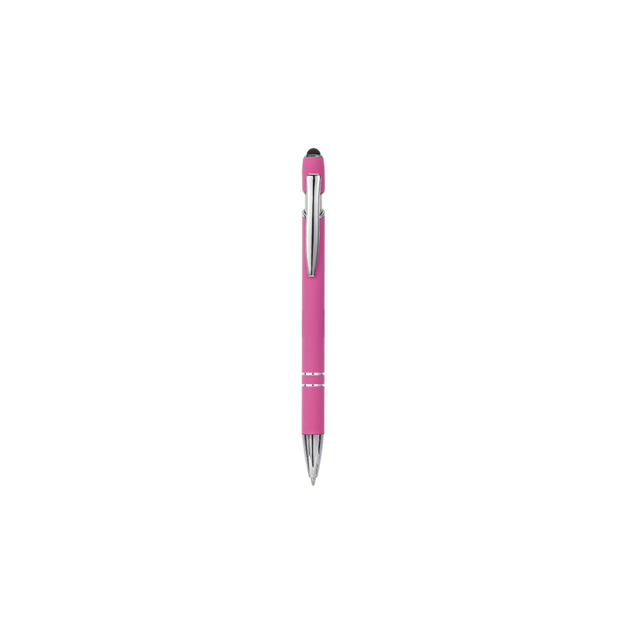 Aluminum Stylus Pen With Rubberized Finish And Plunger Action 21