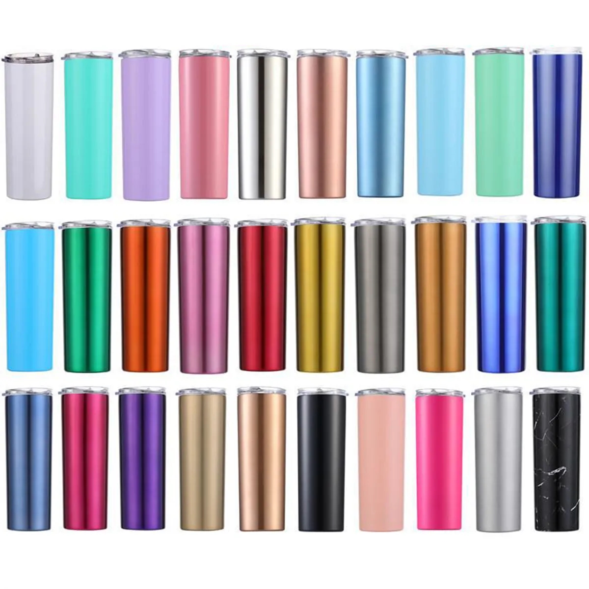 20 Oz. Tumbler with Lid and Straw Insulated Double Wall Cup 2