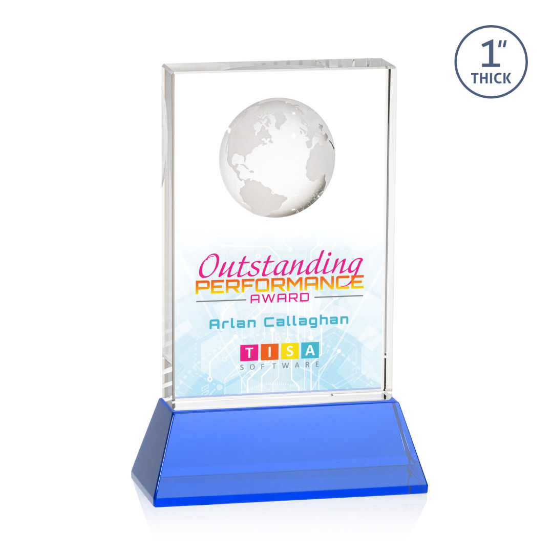Ambassador VividPrint™ Award on Base - Sky Blue 14