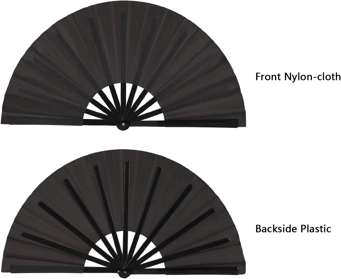 Thickened Plastic-Encrypted TaffetaBoned Kung Fu Fan 1