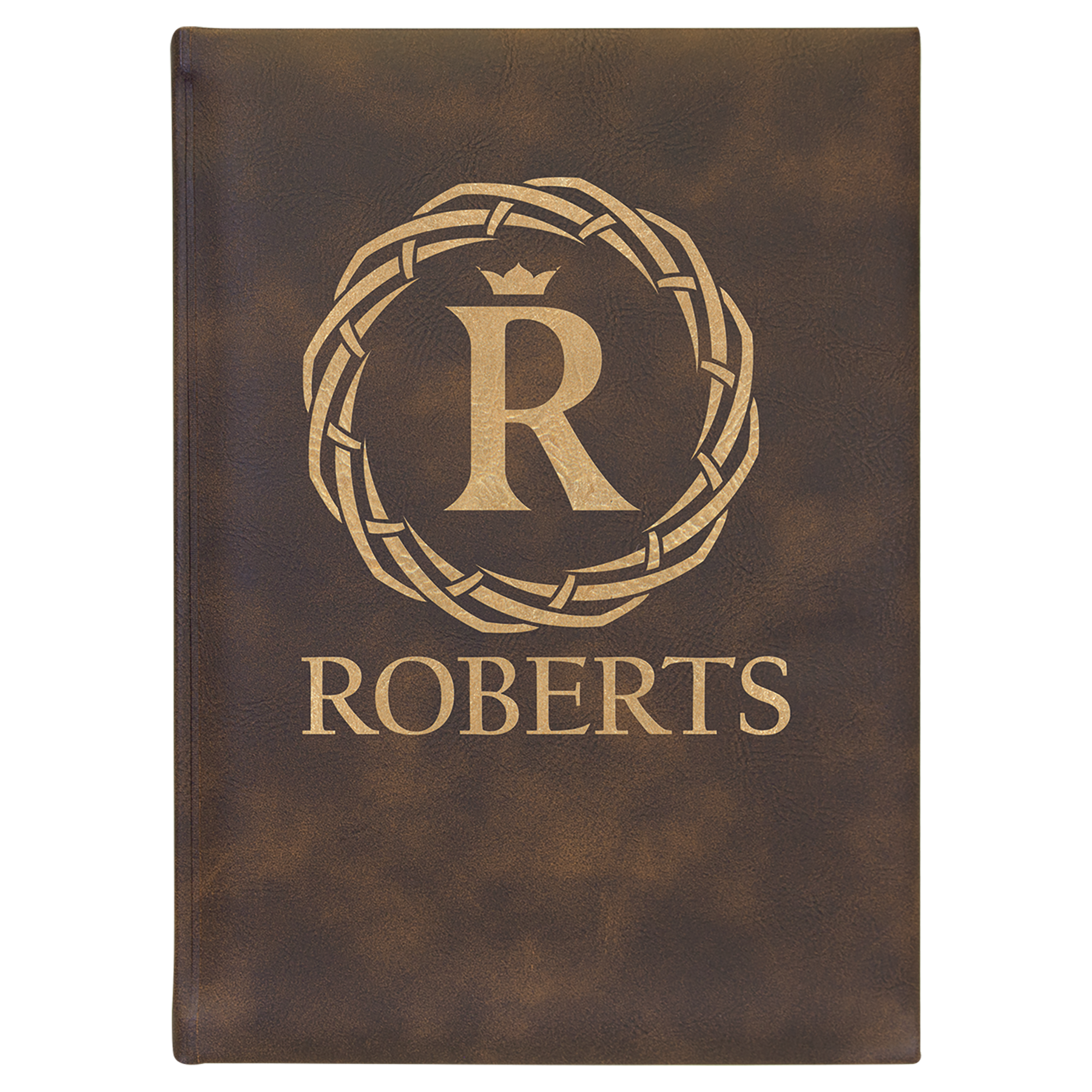 Laser Engraved Leatherette Unlined Journal (7"x 9.75") 16