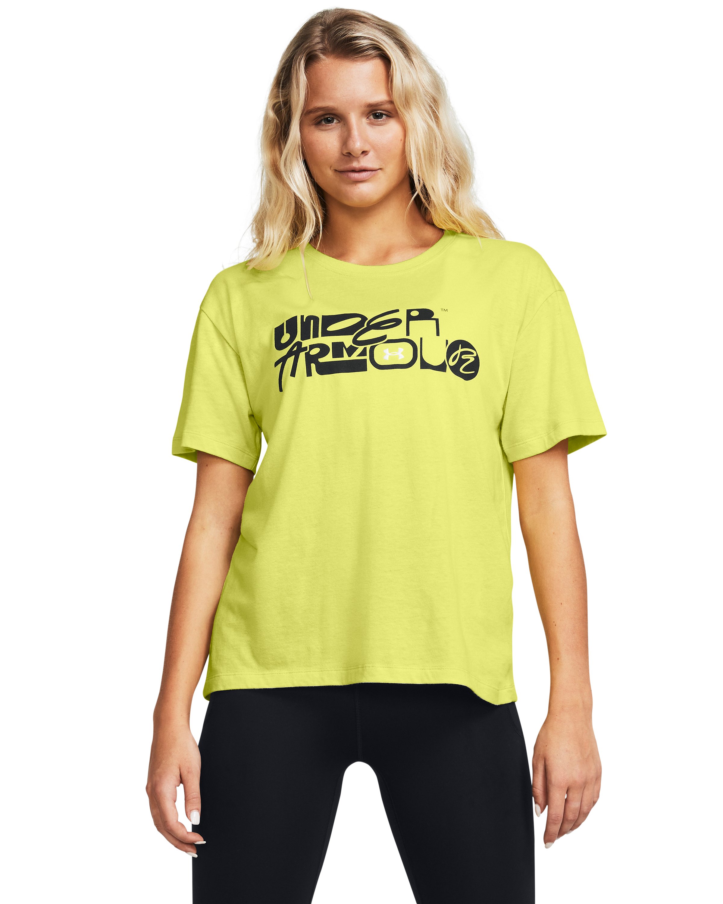 Women's UA Mixed Wordmark Short Sleeve 1