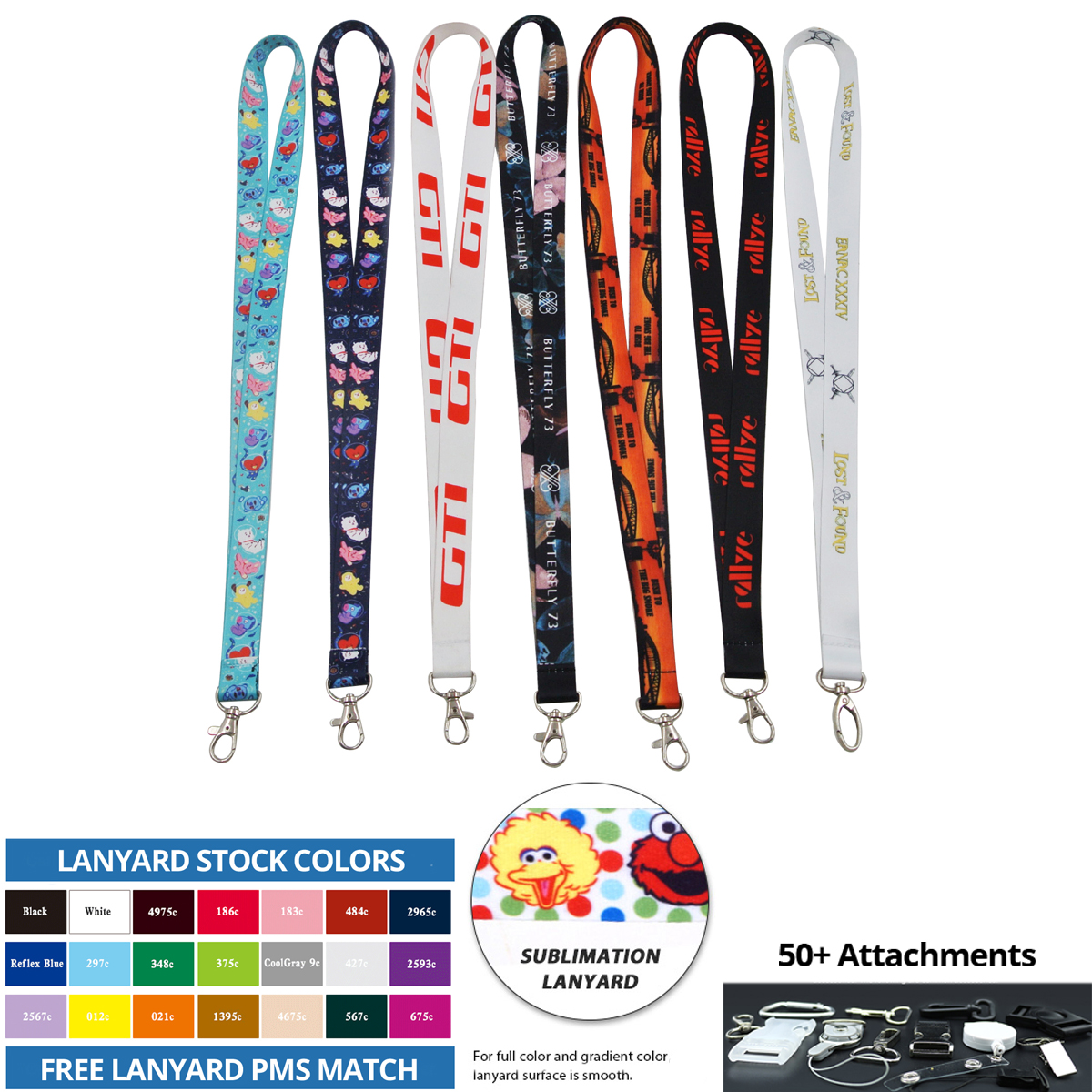 Custom 1/2" Polyester Lanyard - Full Color 5