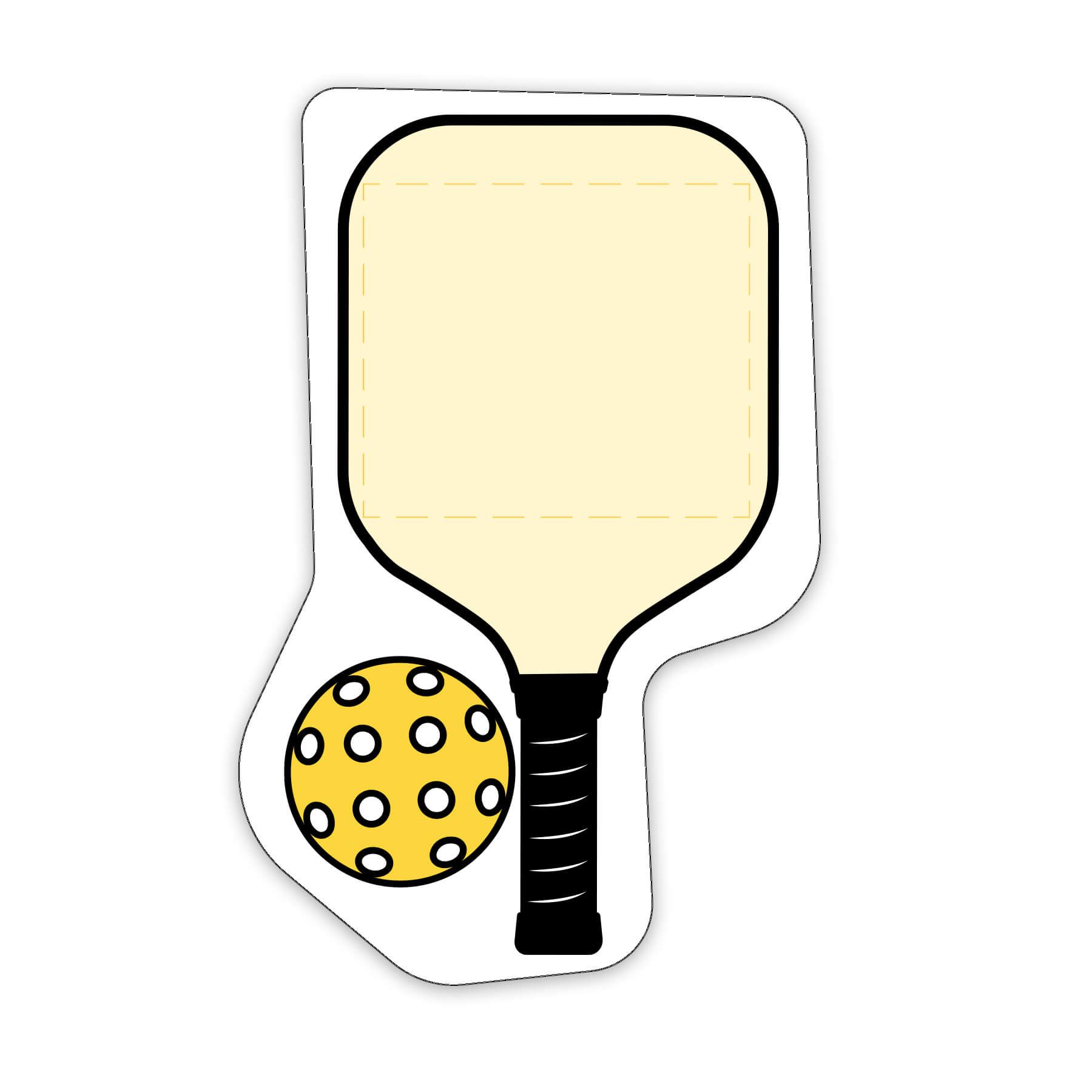 Pickleball Shaped NoteKeeper™ Magnet 20 Mil 2